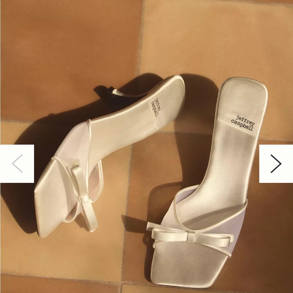 Jeffrey Campbell Cream Heeled Sandals